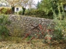 Muret de jardin en tout venant de récupération.